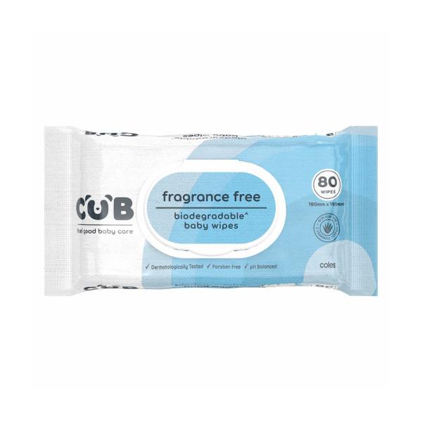 Biodegradable Fragrance Free Baby Wipes