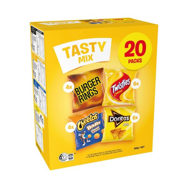 Tasty Mix Chips Lunchbox Snacks Multipack 20 Pack