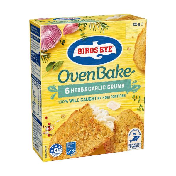 Frozen Fish Fillets With Herb & Garlic Crumb Oven Bake 6 Pack
