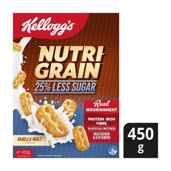 Nutri Grain Vanilla Malt 25% Less Sugar