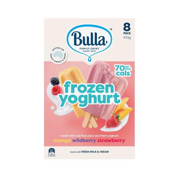 Frozen Mango, Wildberry & Strawberry Yoghurt Sticks 8 Pack