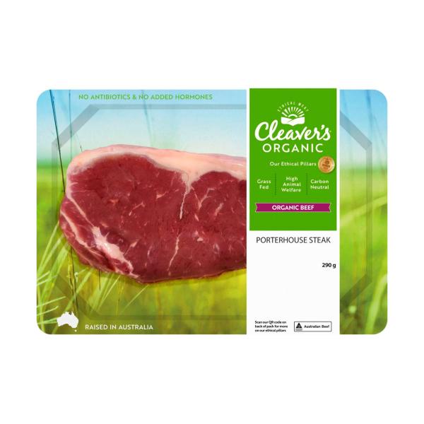 Organic Grass-fed Beef Porterhouse Steak