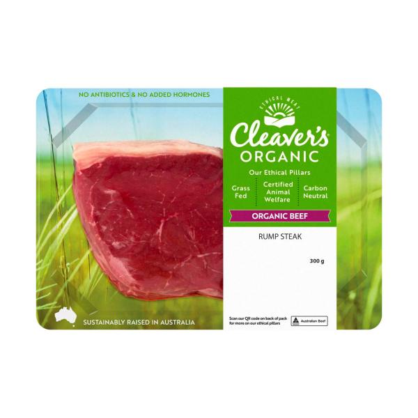 Organic Grass-fed Beef Rump Steak