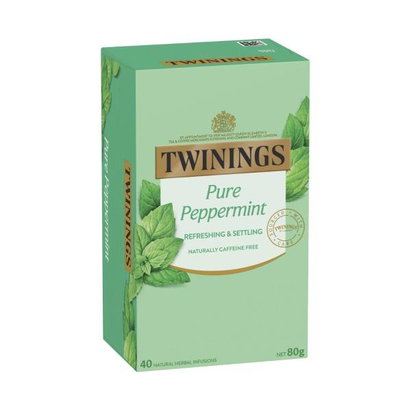Pure Peppermint Herbal Infusions Tea Bags 40 Pack