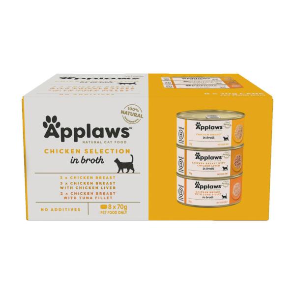 Tin Multipack Cat Food Chicken Selection 8x70g
