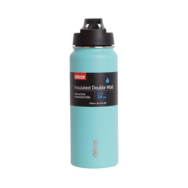 Insulated Double Wall Flip Active Bottle 750ml