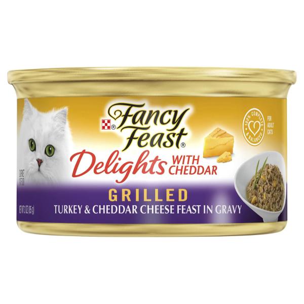 Creamy Delights With Grilled Turkey & Cheddar Cheese In Gravy Cat Food