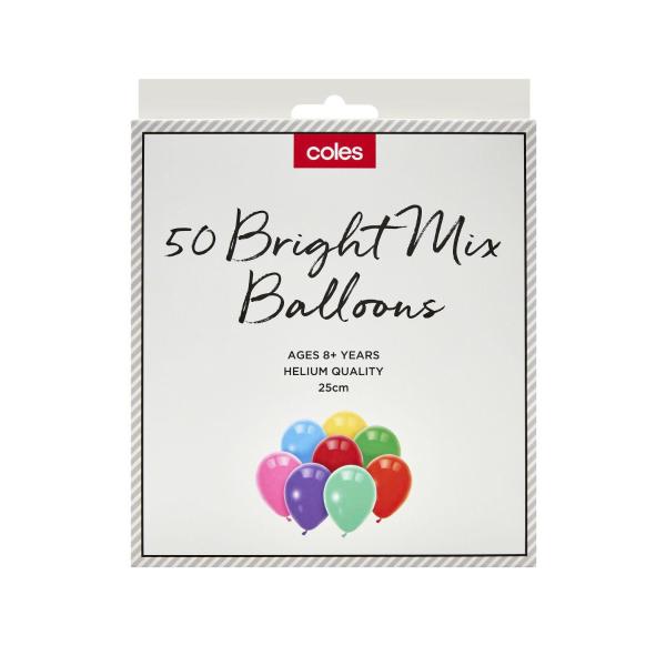 Multi Colour Balloons 25cm