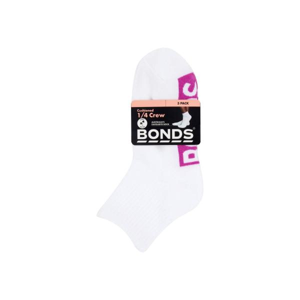 Womens Socks Quarter Logo Size 8+