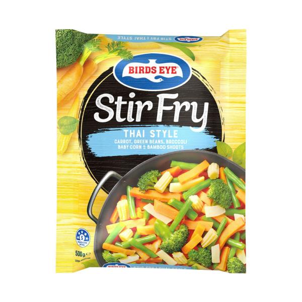 Stir Fry Thai Carrot Green Beans Broc, Baby Corn & Bamboo Shoots Frozen Mixed Veg