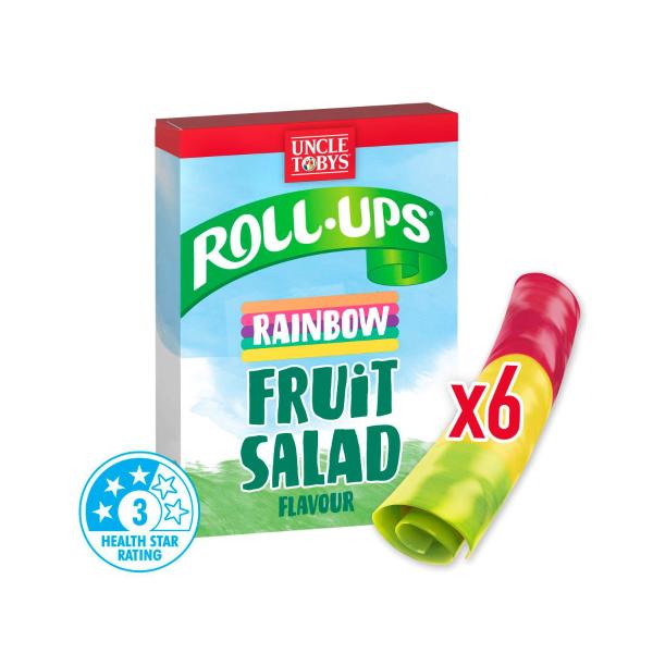 Roll-ups Rainbow Fruit Salad Snacks Made With Real Fruit