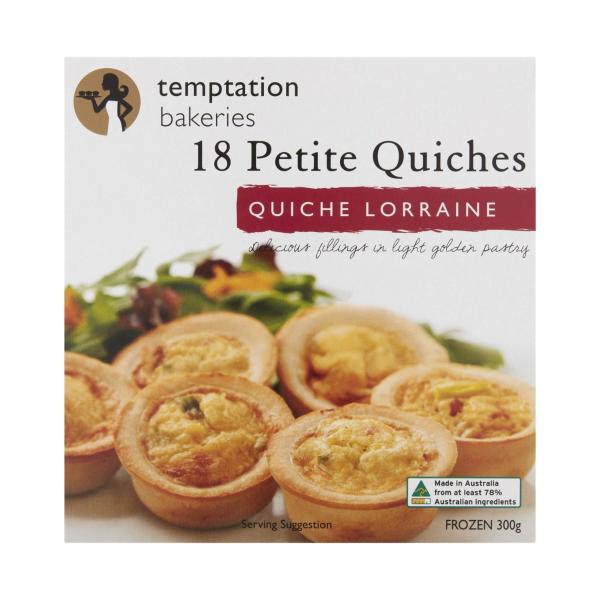 Frozen Petite Quiche Lorraine's 18 Pack