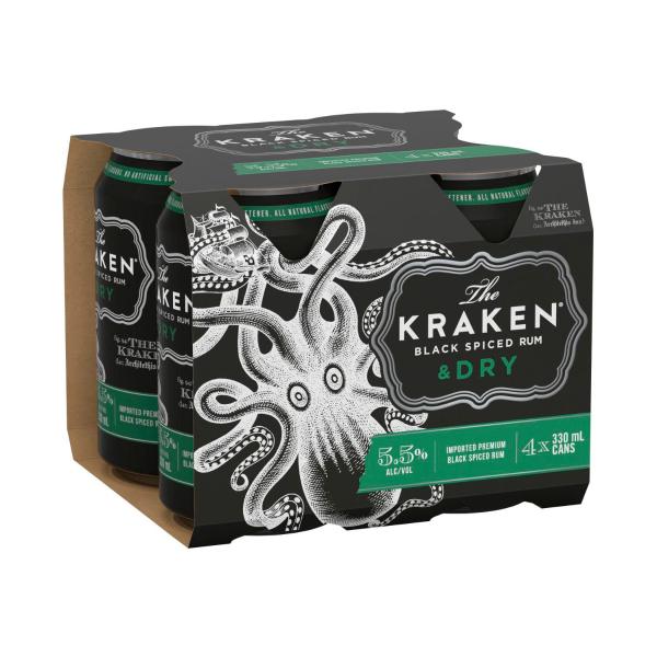 Spiced Rum & Dry Can 330ml