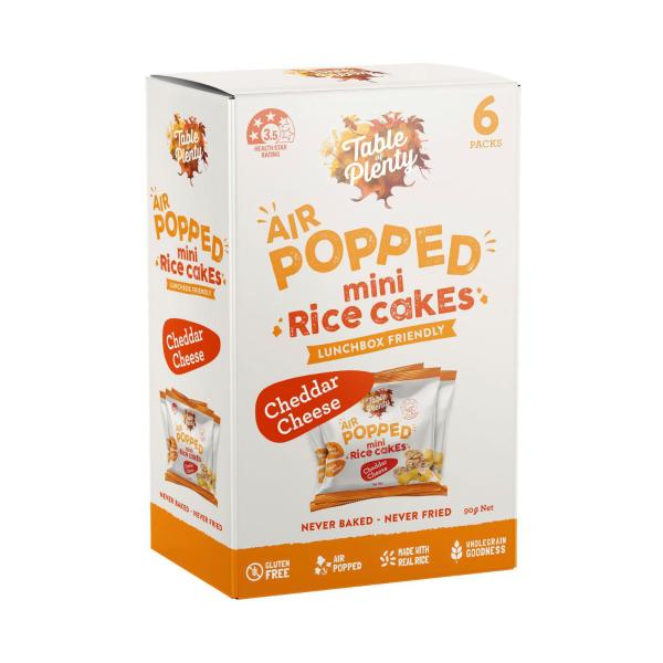 Multipack Popped Rice Cakes Cheddar Cheese 6 Pack