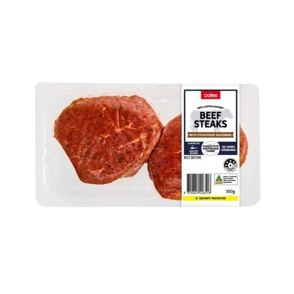 No Added Hormone Beef Steaks With Steakhouse Seasoning