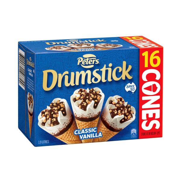 Drumstick Bulk Classic Vanilla 16 Pack