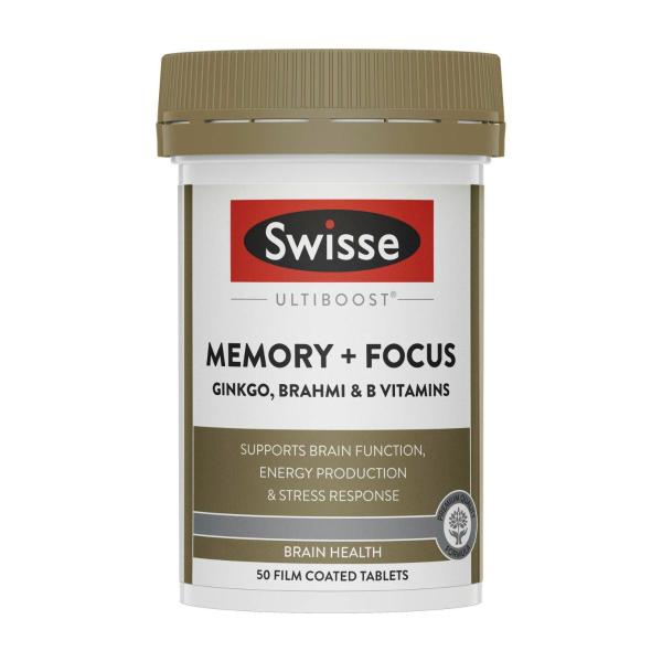 Ultiboost Memory & Focus Supports Brain Function And Stress Response 50 Tablets