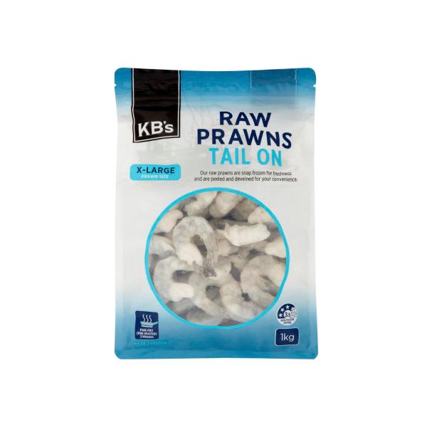 Raw Prawns Tail On