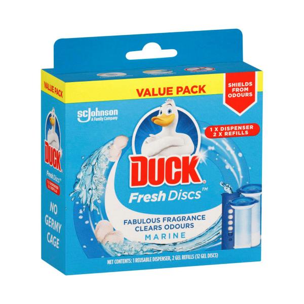 Fresh Discs Toilet Cleaner Marine Value 2x36ml