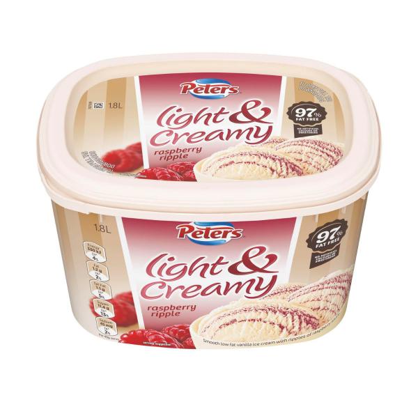 Light & Creamy Raspberry Ripple Ice Cream