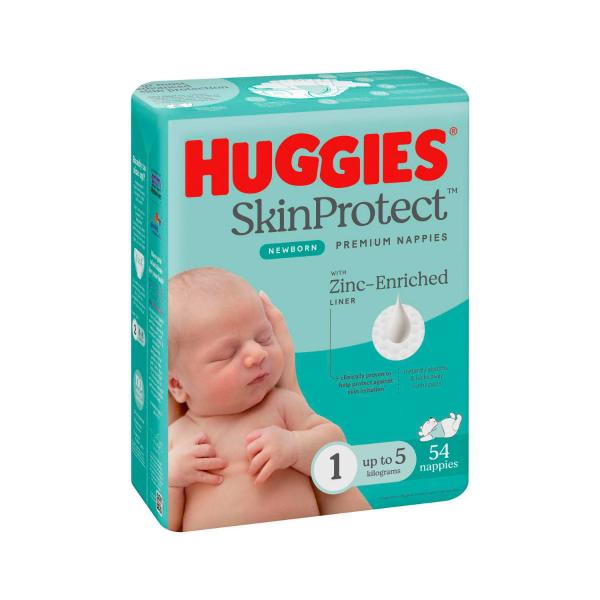 Skin Protect Newborn Nappies Size 1