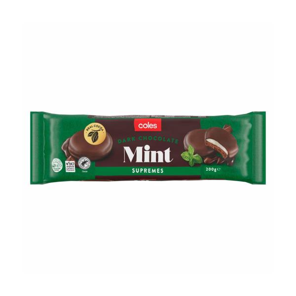 Chocolate Mint Supremes Biscuits