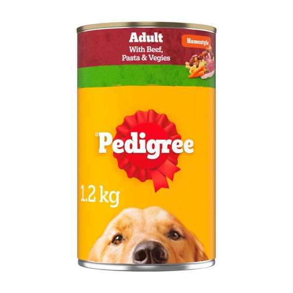 Adult Homestyle Wet Dog Food With Beef Pasta & Vegies Can