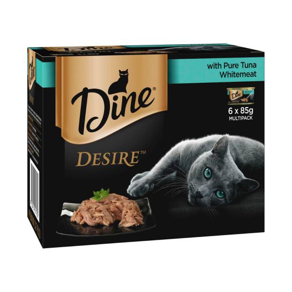 Desire Wet Cat Food Pure Tuna Whitemeat Can 6x85g