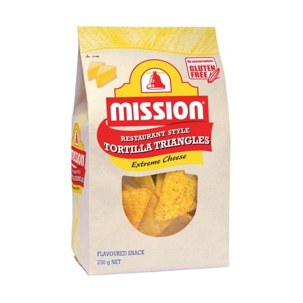Extreme Cheese Tortilla Triangles Corn Chips