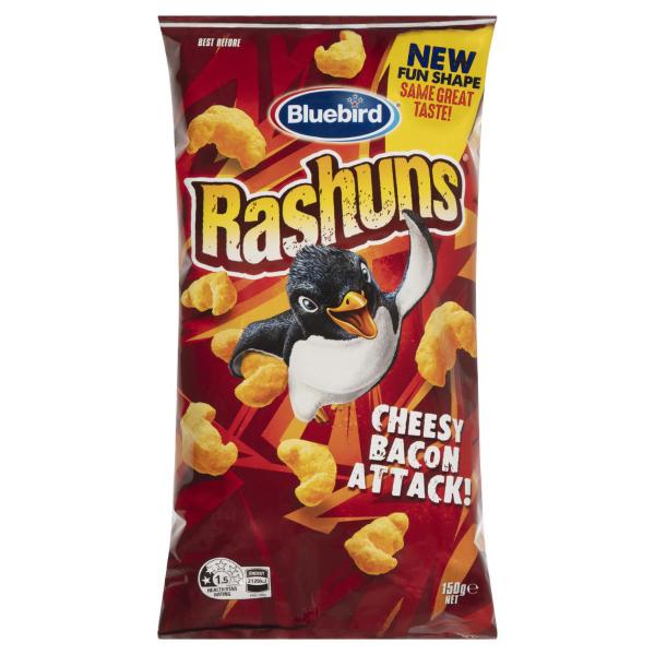Rashuns Cheese & Bacon Flavoured Corn Snacks