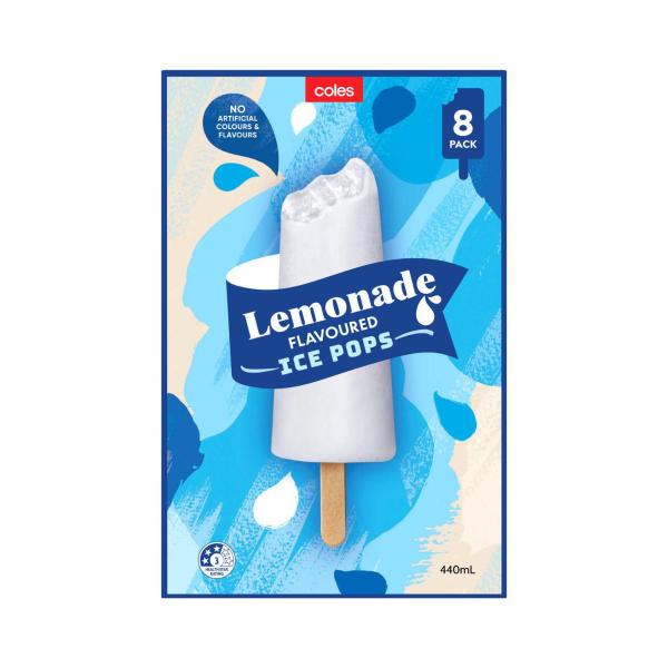 Lemonade Ice Poles 8 Pack