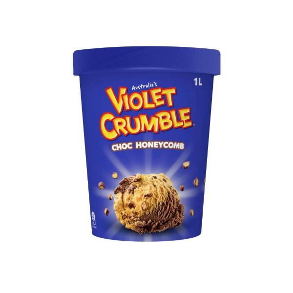 Crumble Choc Honeycomb Ice Cream Tub