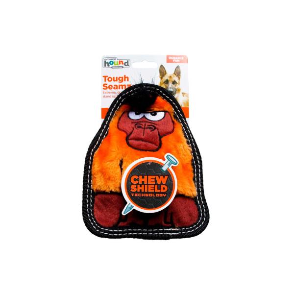 Hound Tough Seamz Gorilla Plush Dog Toy