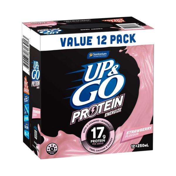 Protein Energize Strawberry Fridgepack 12x250ml