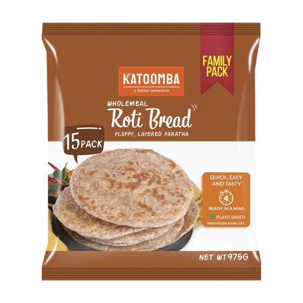 Wholemeal Roti Bread 15 Pack