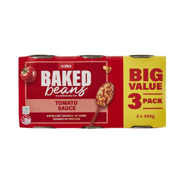 Baked Beans In Tomato Sauce 3 Pack