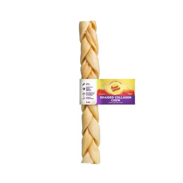Braided Collagen Stick 10in Dog Treat