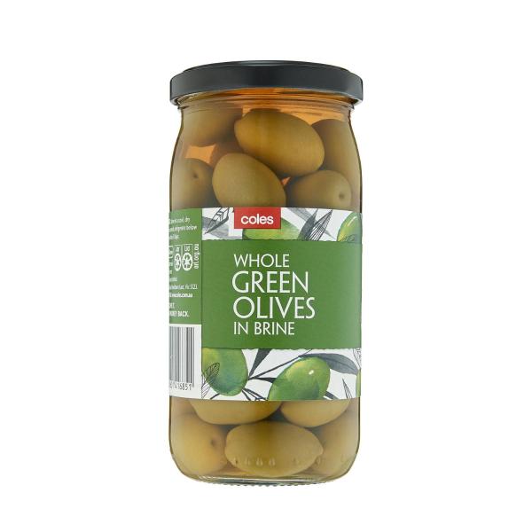 Whole Green Olives in Brine