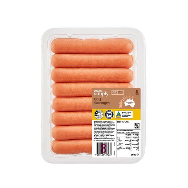 BBQ Sausages 8 Pack