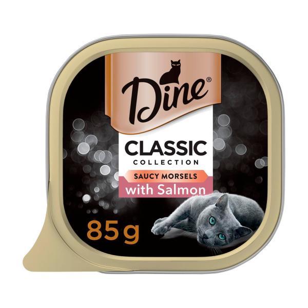 Classic Collection Adult Wet Cat Food Saucy Morsels With Salmon Tray