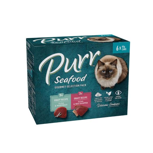 Cat Food Seafood Selection Cans 6x85g