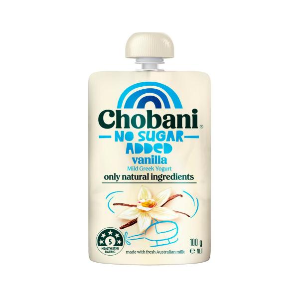 No Sugar Added Yogurt Pouch Vanilla