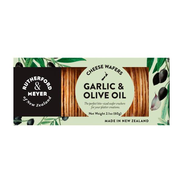 Gourmet Cheese Wafers Garlic & Olive Oil