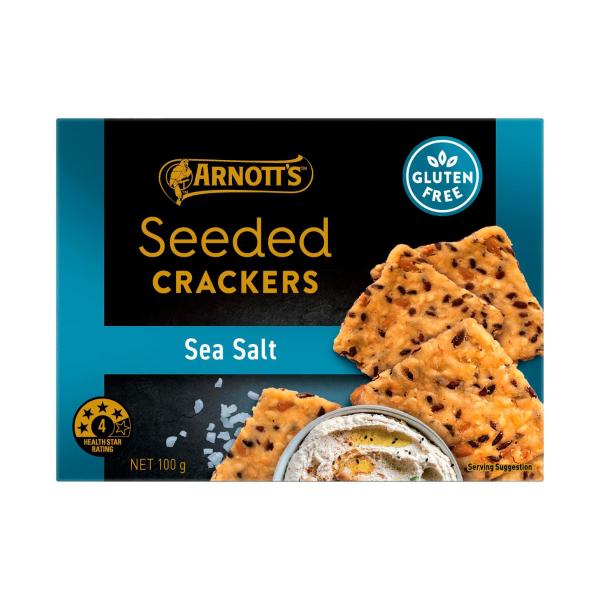 Gold Label Seeded Crackers Sea Salt