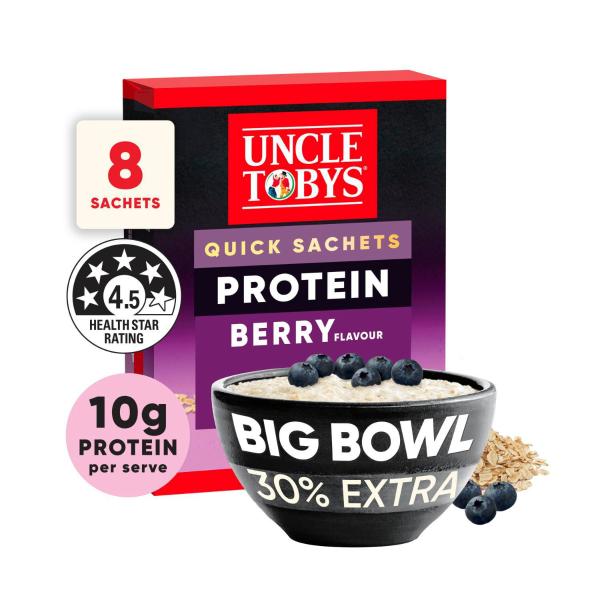 Oats Quick Sachets Berry Protein Big Bowl
