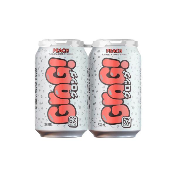 Peach Sochu Vodka & Soda Can 330ml