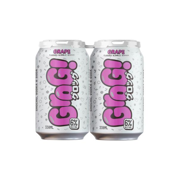 Grape Sochu Vodka & Soda Can 330ml