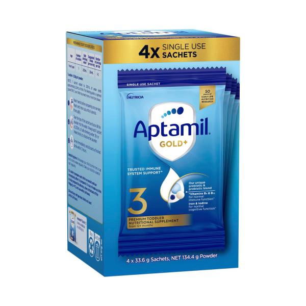 Gold+ 3 Toddler Milk Drink Powder Sachets From 12+ Months