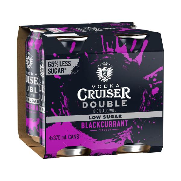 Double Low Sugar Blackcurrant Can 375ml