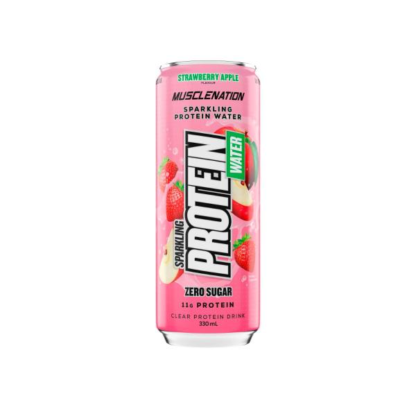 Nation Sparkling Protein Water Strawberry Apple